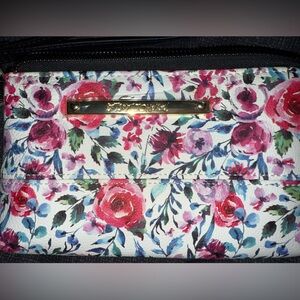 Floral Women's Bag with Gold Accents
